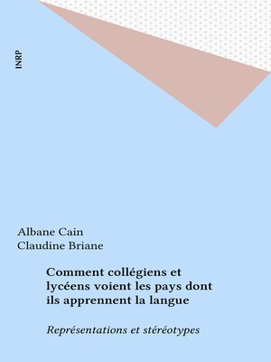 cover image of Comment collégiens et lycéens voient les pays dont ils apprennent la langue
